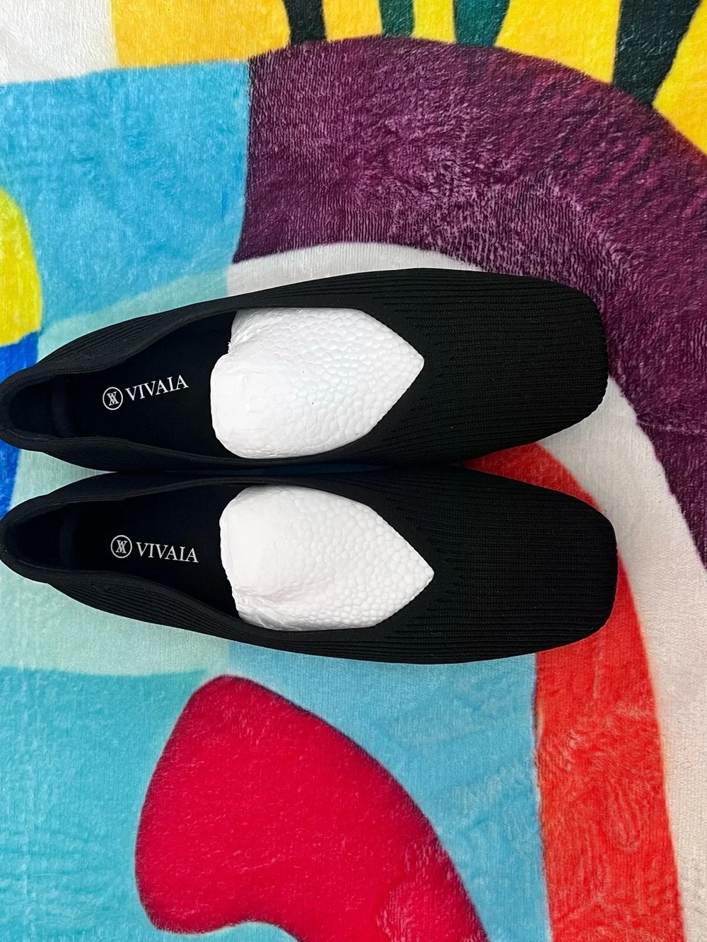 Vivaia Margot size 40 Black. Square toe, V-cut, slip on. NWOT - Picture 2 of 7